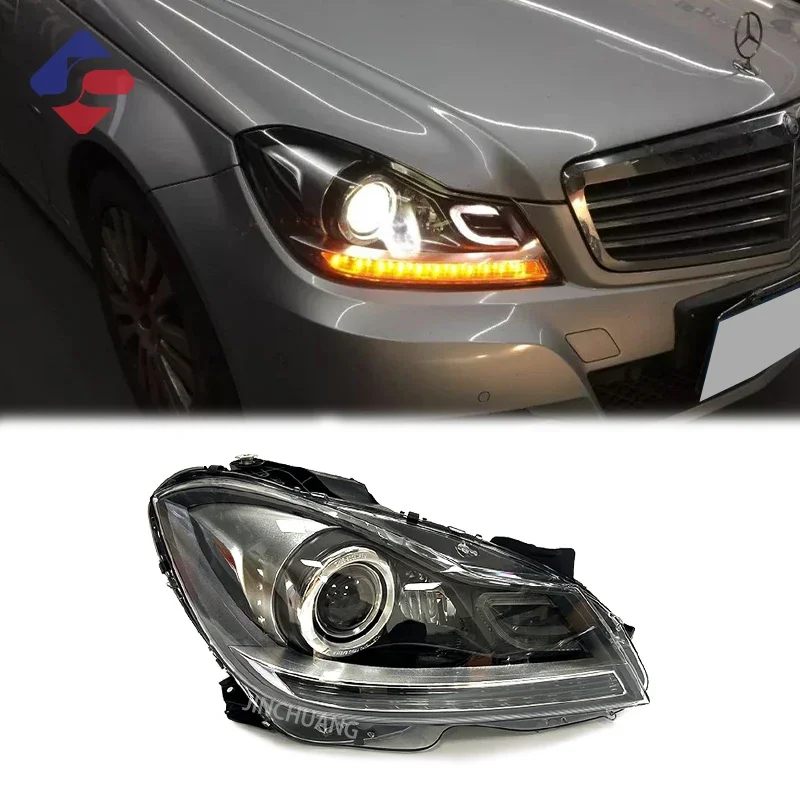 Hot Sale Fashion Headlamps Plug And Play Headlight Assembly For Mercedes-Benz C Class W204 C260 C300 Led Headlight 2010-2013