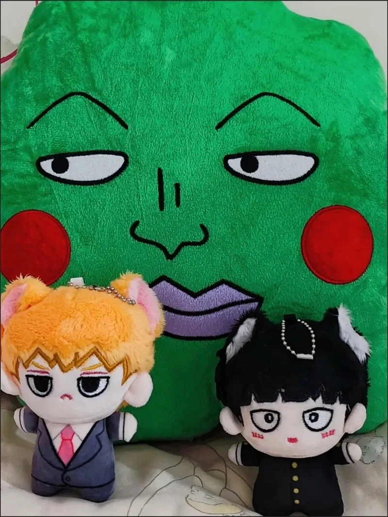 10cm Mob Psycho 100 Fanmade Cotton Doll Anime Peripherals Birthday Gift Keychain Reigen Arataka Shigeo Kageyama Cute Plush Toy