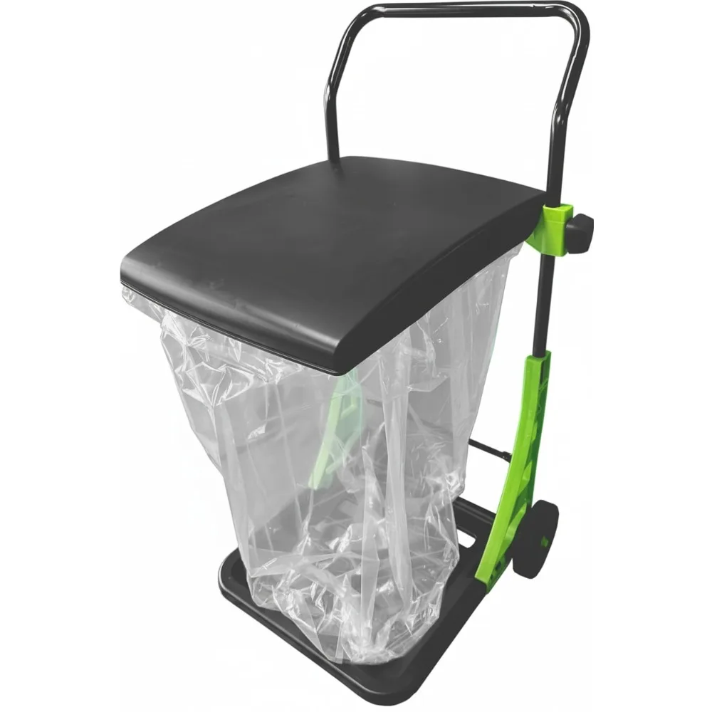 

Adjustable Collapsible Garden Cart, Portable Yard Waste Bin with Hard Bottom Panel, 100LBS Capacity