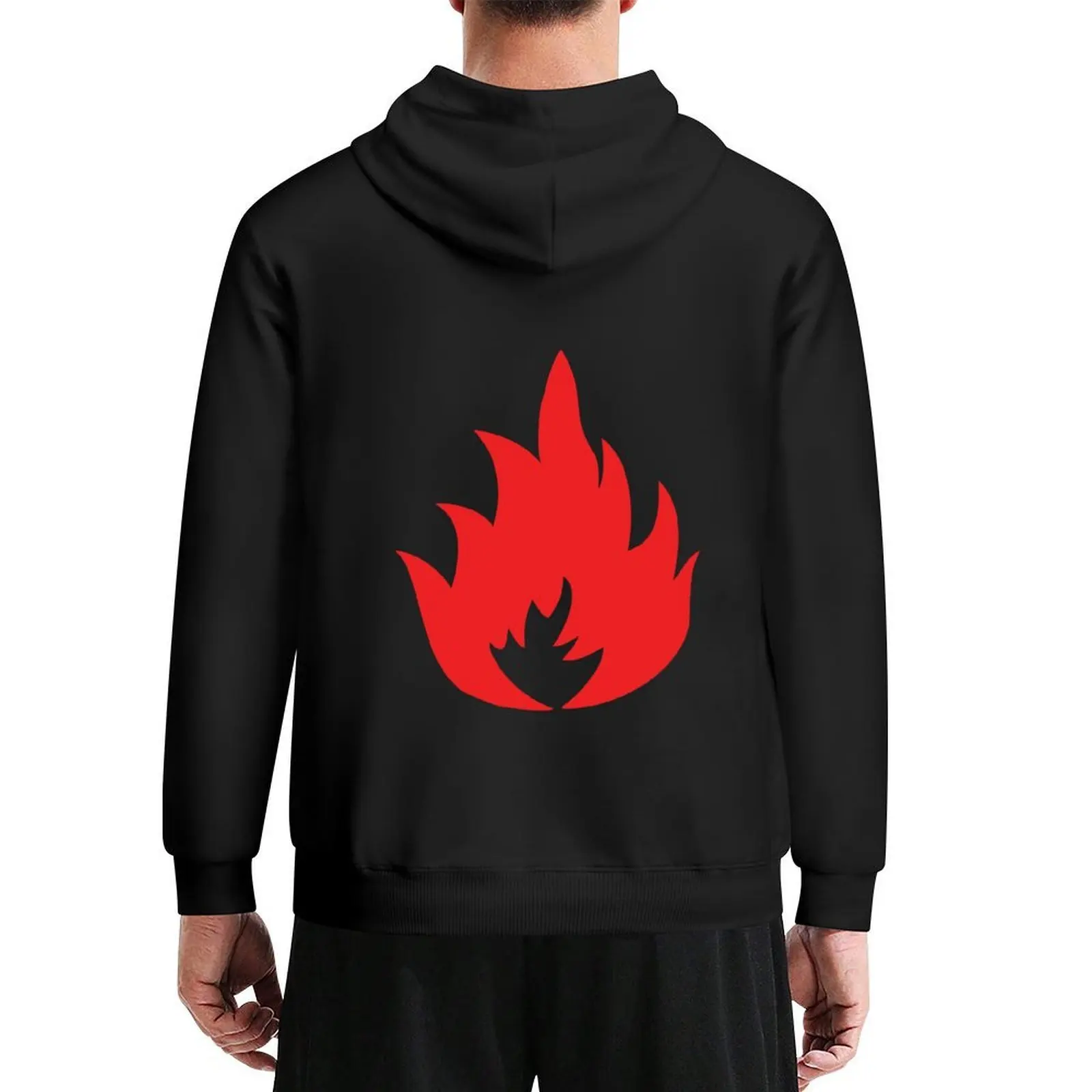 

Punk Flame Hoodie men wear anime clothing graphic t shirts men autumn hoodie streetwear