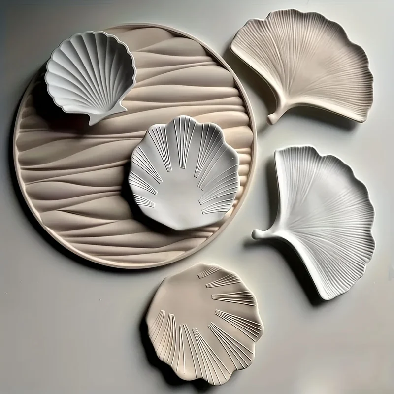 1 pcs 300mm large round resin silicone mold, wavy round tableware epoxy resin mold for DIY clock table plate home decoration