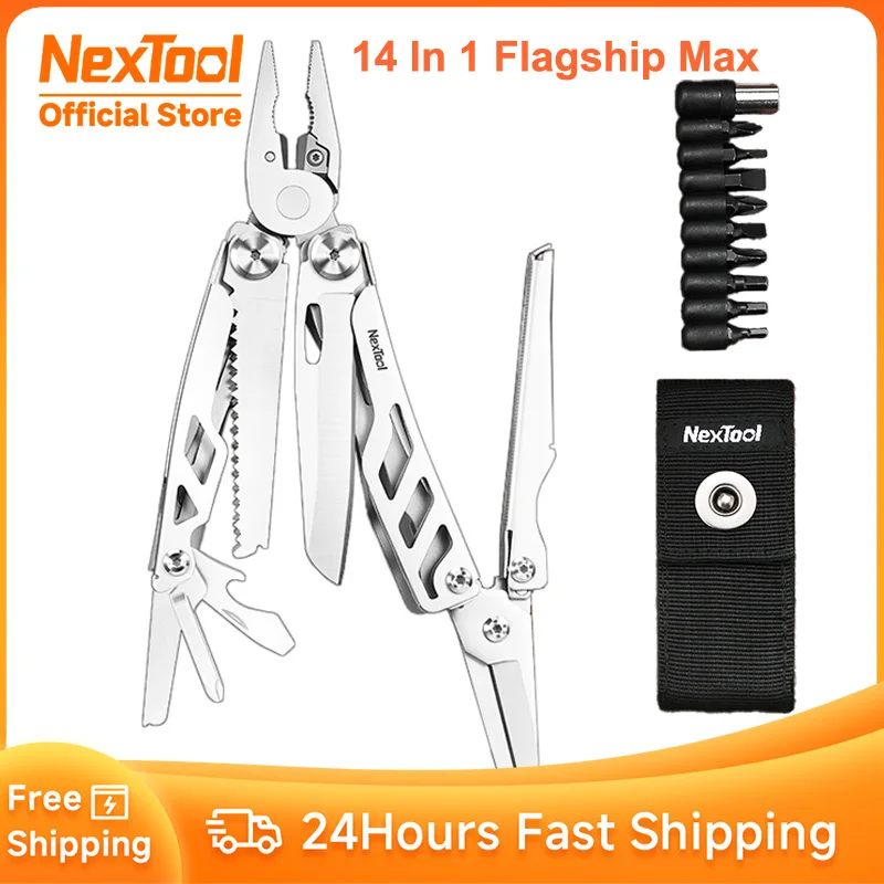 Nextool 14 em Carro-chefe Max Edc Multi Ferramenta Alicate Faca Dobrável Tático Bolso Acampamento Facas de Sobrevivência Multiferramenta Ferramentas Alicate