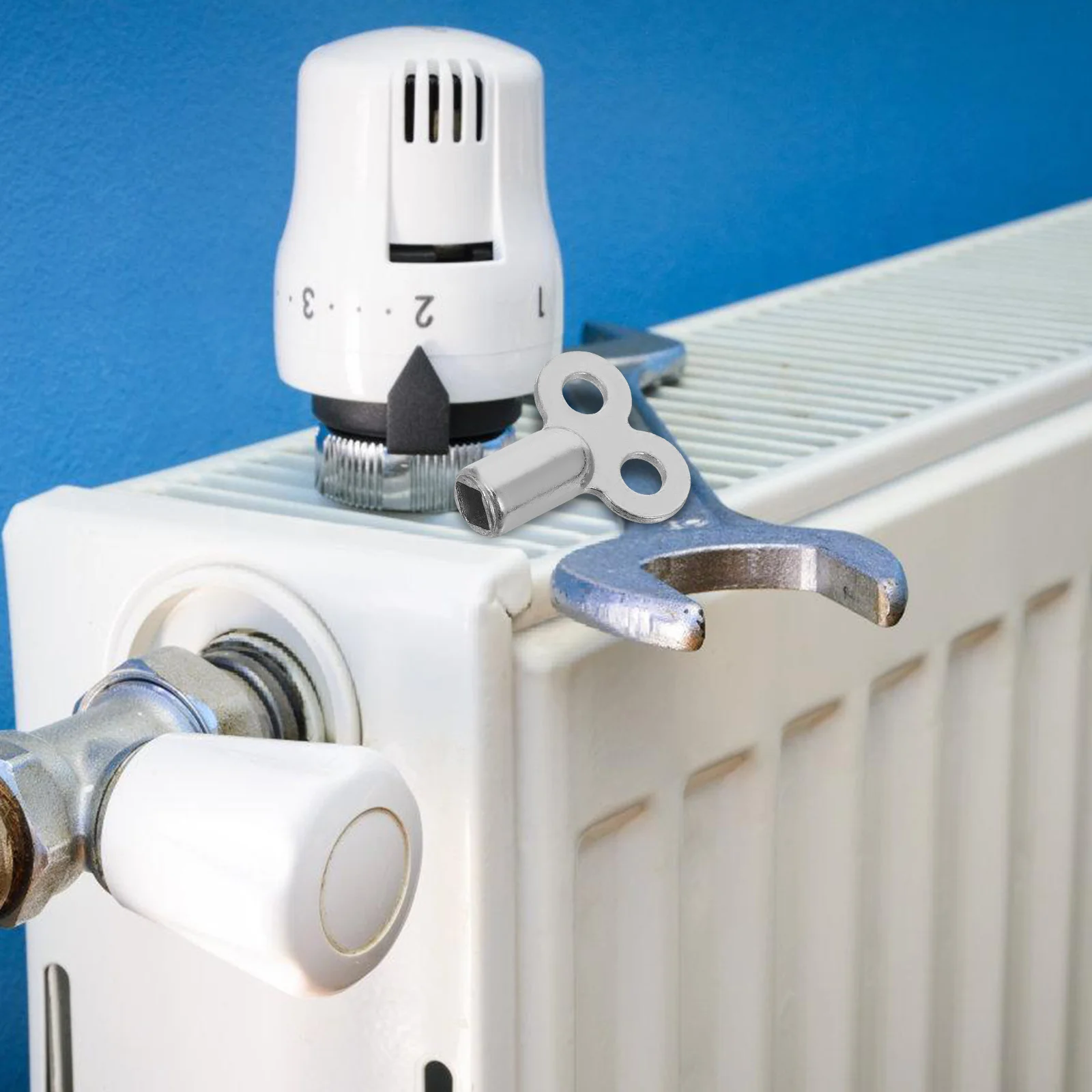 

6pcs Radiator Air Vent Keys Square Hole Compatible Durable Lightweight Portable Plumbing Tools Utility Socket Meter Box Key