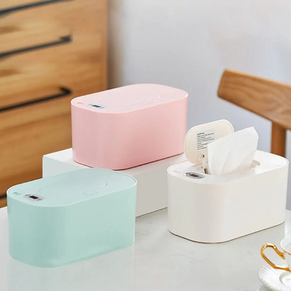 Durable Plastic Wet Wipe Warmer Constant Temperature Large Capacity Wipes Bottle Warmer USB Powered Wet Tissue Heating Box