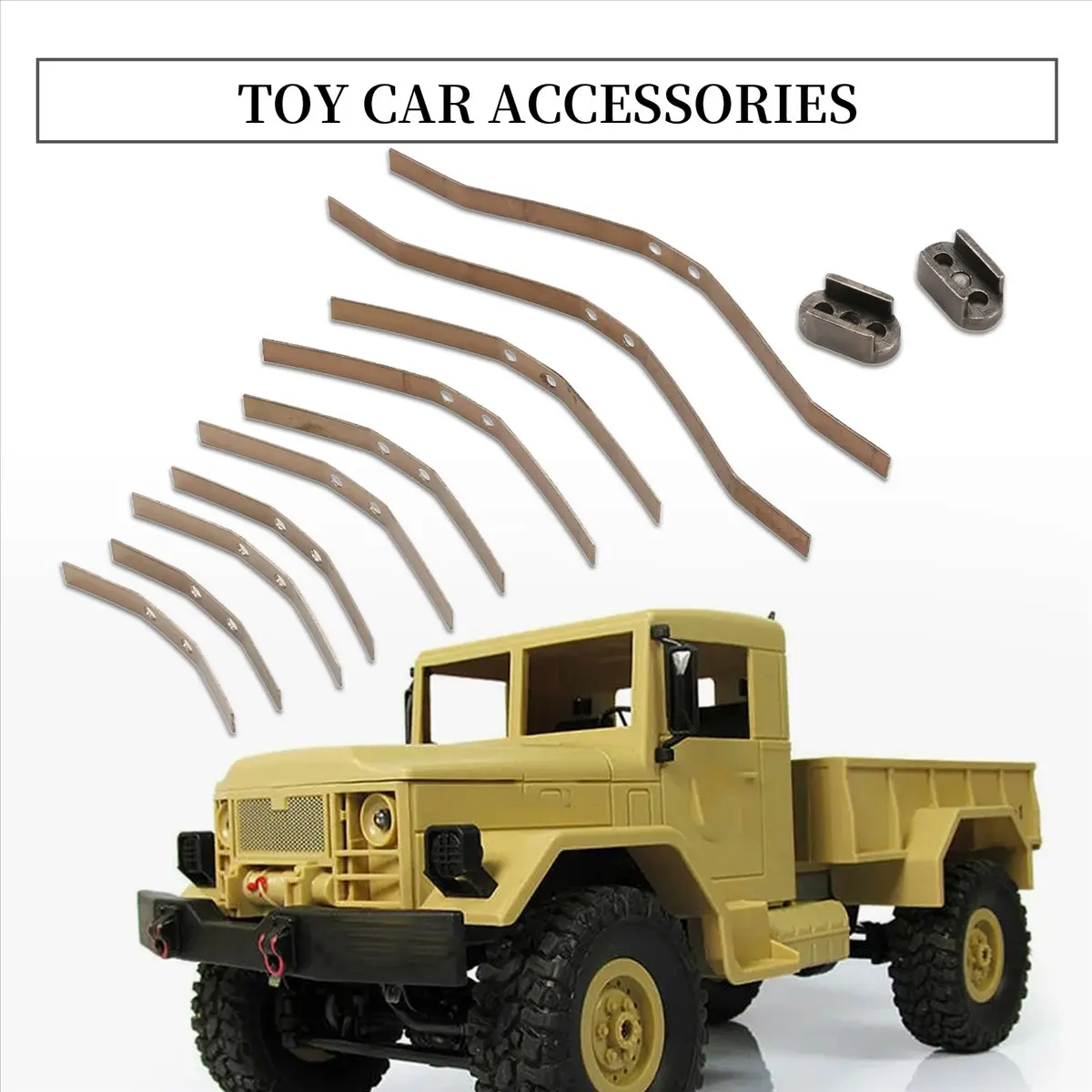 【STOCK】2 Pair Steel Shock Absorption Leaf Springs Suspension for B14 B24 B16 B36 1/16 RC Truck Car Parts Accessories,A