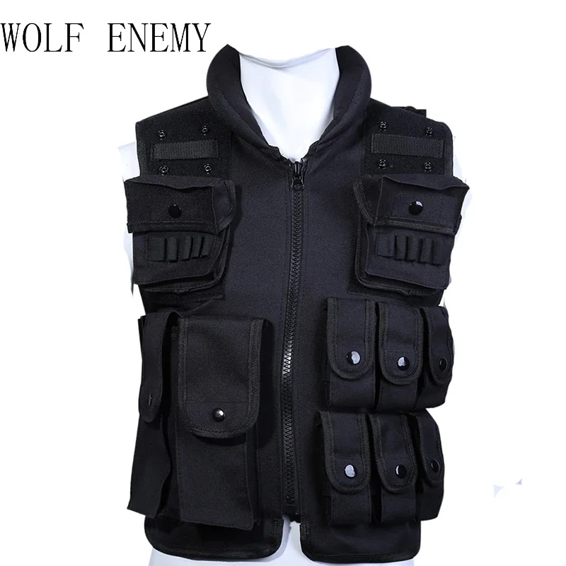 Hot Sale Tactical Vest Cool Mens Hunting Vest Outdoor Black Training Military Army Swat Vests Men Waistcoat Protective Equipment