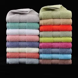 3Pcs/Set 34x34cm Solid Color Terry Cotton Home Washcloth Face Towels 17 Colors Household Cotton Face Towel