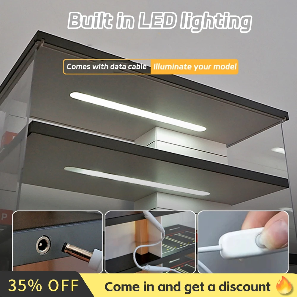 

1:64 Scale Miniature Rrange Black Four-level Car Park Model Die-cast Car Model Display Cabinet Collection Adult Gifts