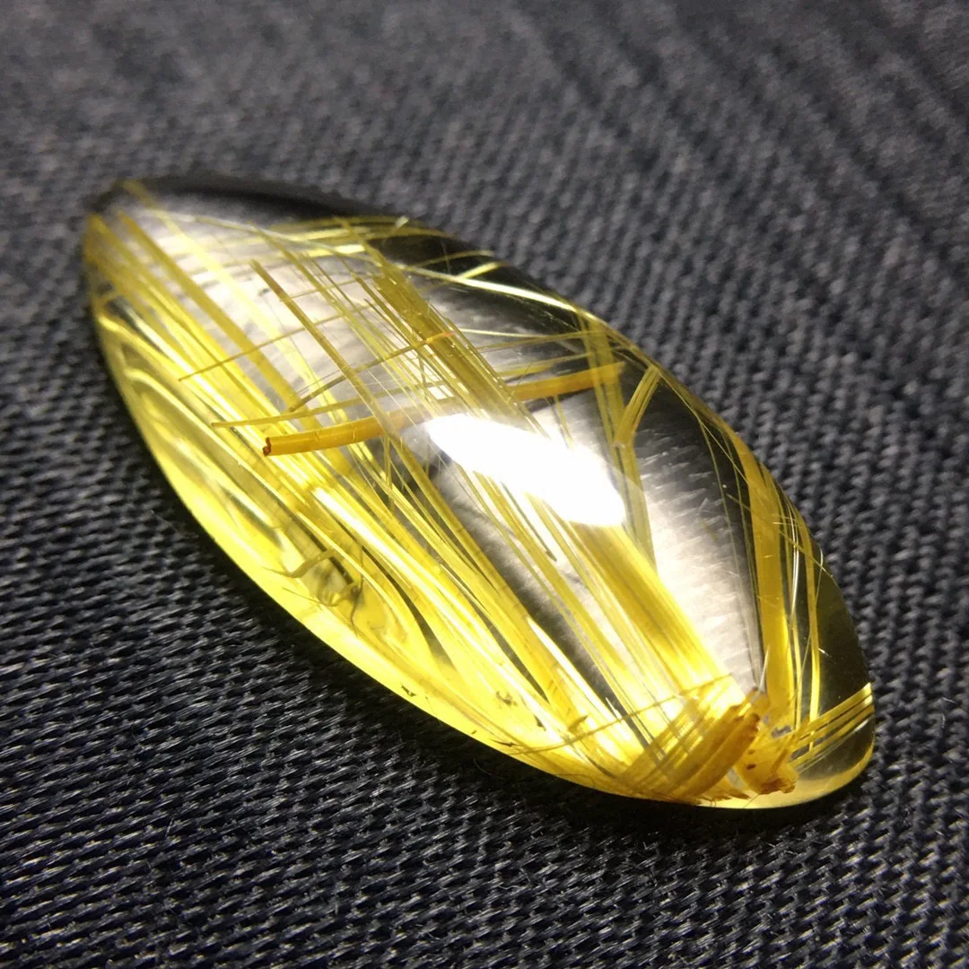 

Натуральный золотистый рутиловый кварцевый кулон в форме капли 26*11*5 мм, рутиловое украшение, цветок любви, для женщин, Бразилия, AAAAAAA