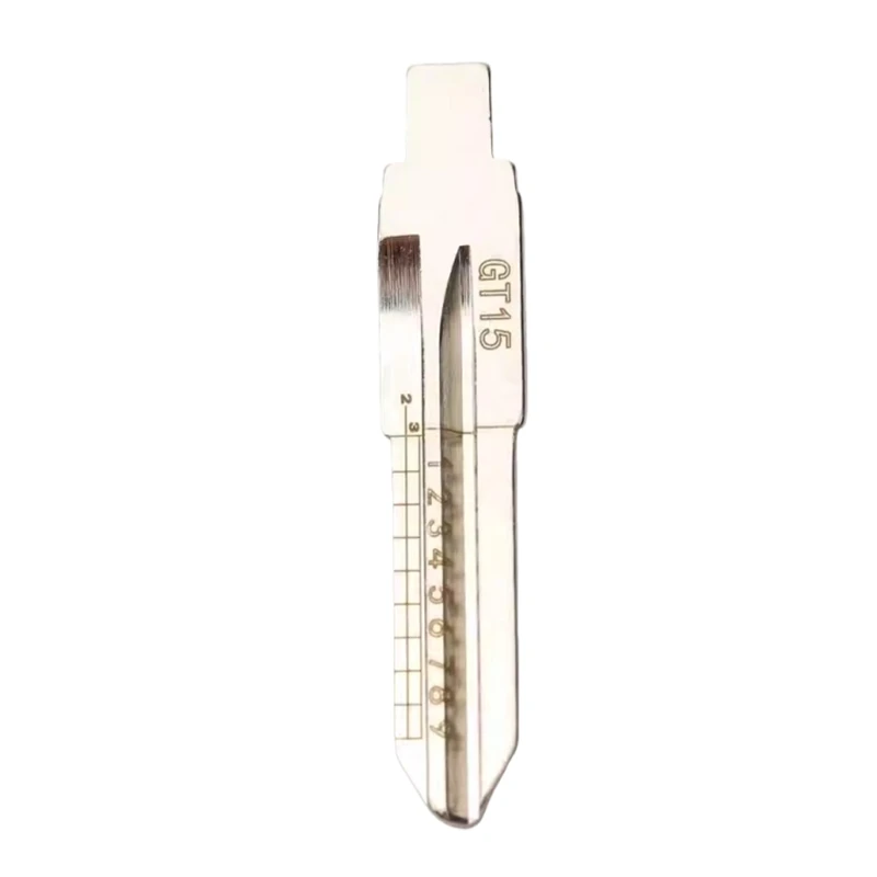 OEM 5Pcs NO.60 GT15 Engraved Line Key Blade Scale Shearing Teeth Uncut Key Blade For Fiat
