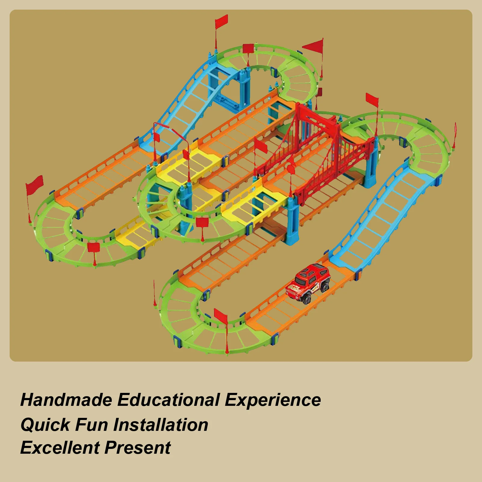 

Игрушка-автомобиль, игровой набор для занятий в помещении, рампа, гоночная трасса, игрушка для 3-летних мальчиков, маленьких детей, играющих в домом, Рождество
