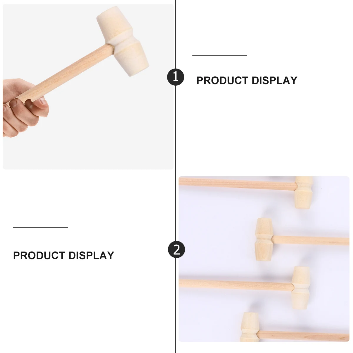 

25pcs Small Hammer Hardwood Mini Mallet Cute Crab Tool Safe Easy Clean Wooden Hammers Kitchen Bar Supplies