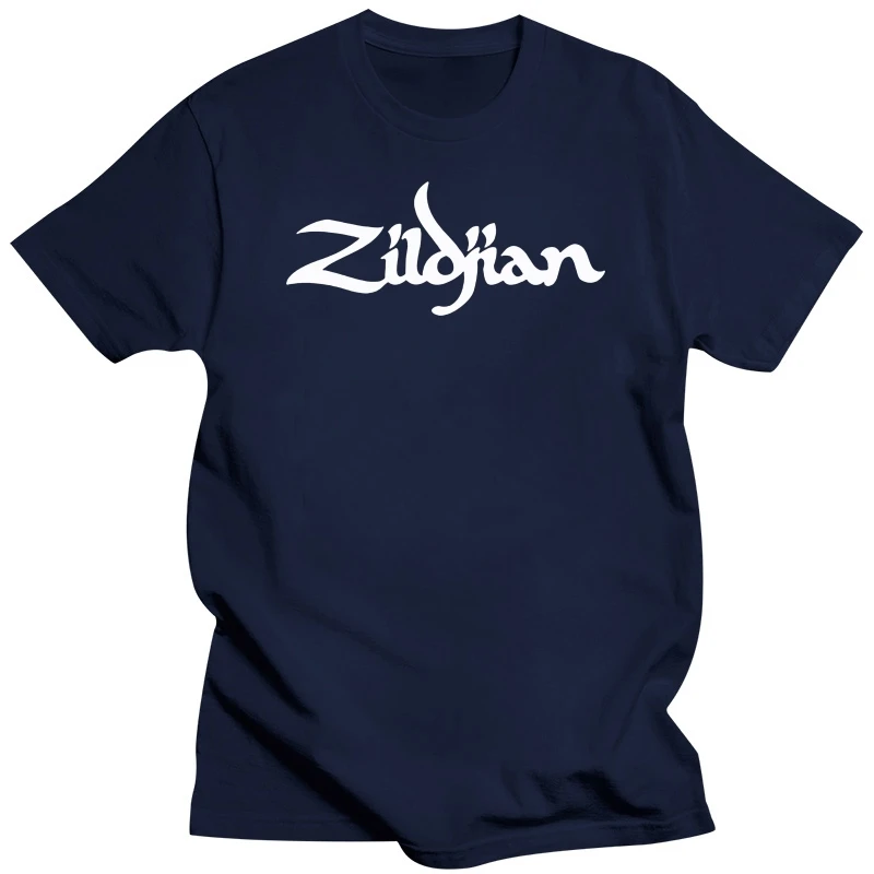 Men T-shirt Summer Jazz Cymbal Piece Cymbals Piece Zildjian Round Neck Short Sleeve