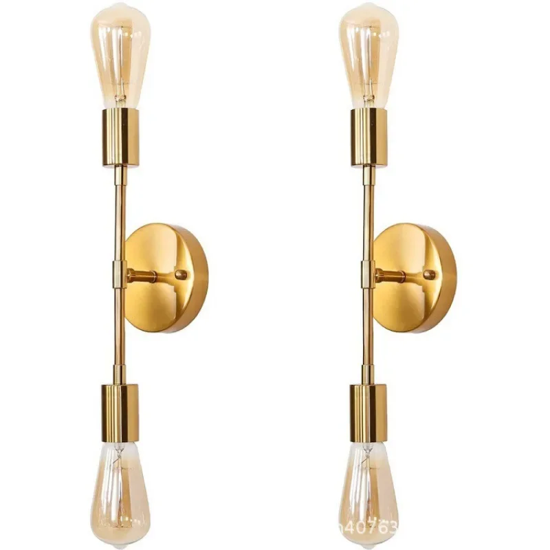2026Creative Double Head Wall Lamp Personalized American Aisle Bedroom Industrial Wind Led Wall Lamp Bathroom Mirror Headlight