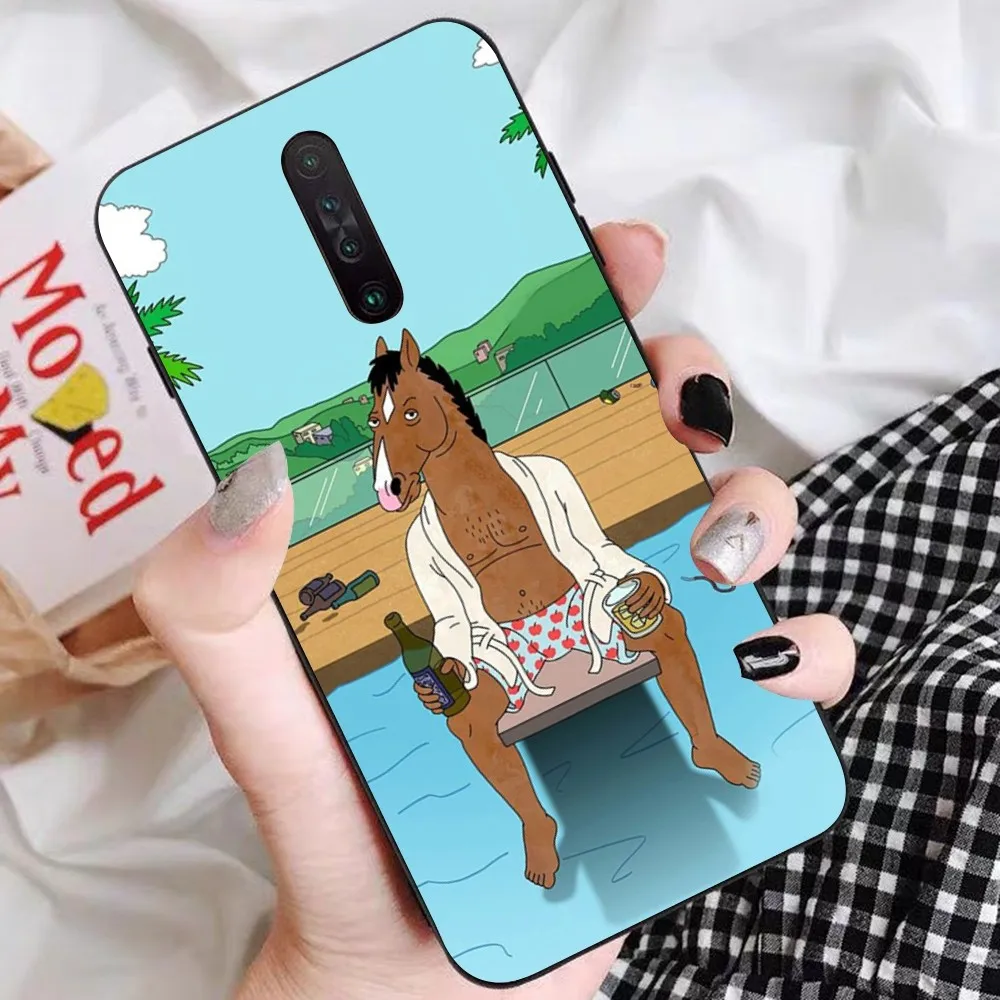 B-bojack H-Horse-Mans Phone Case For Redmi 5 6 7 8 9 10 plus pro 6 7 8 9 A GO K20 K30 K40 pro plus F3 Fundas