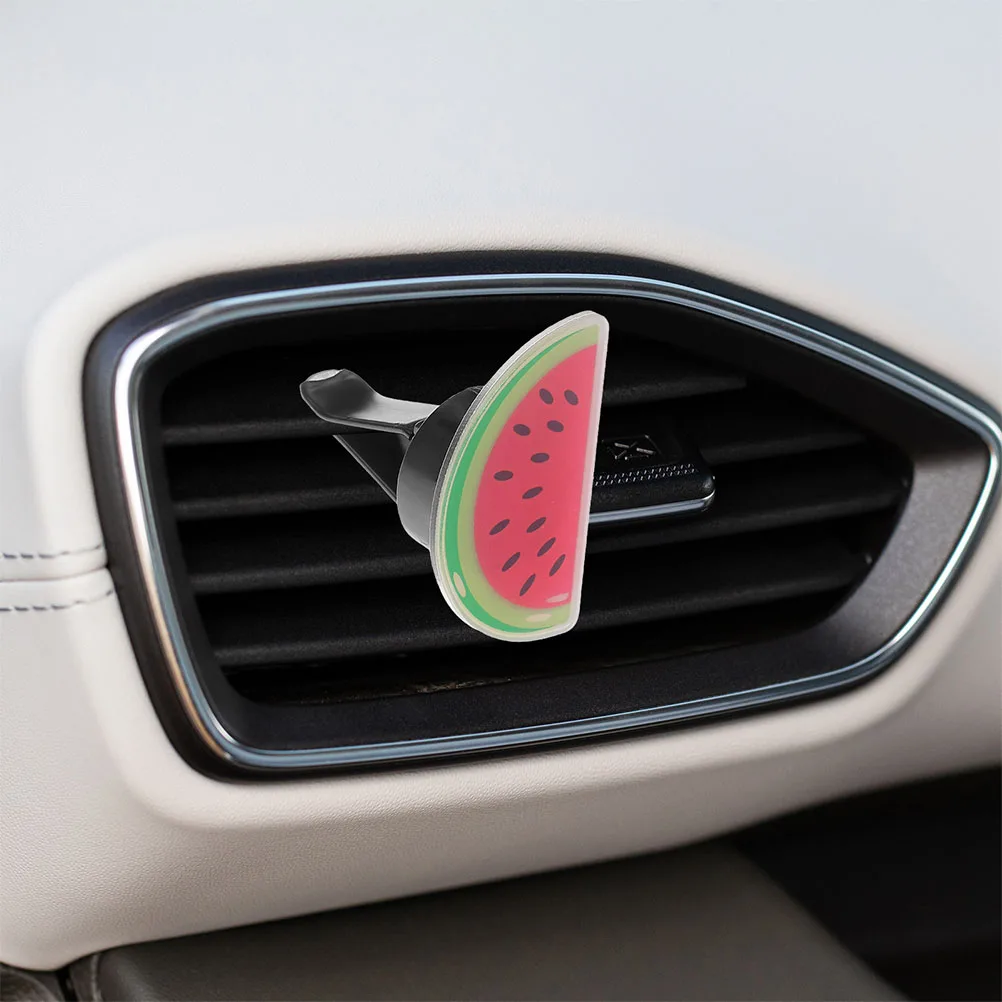 

2pcs Watermelon Design Air Vent Freshener Outlet Car Outlet Freshener Clips Interior Decorations Cute Car Accessories