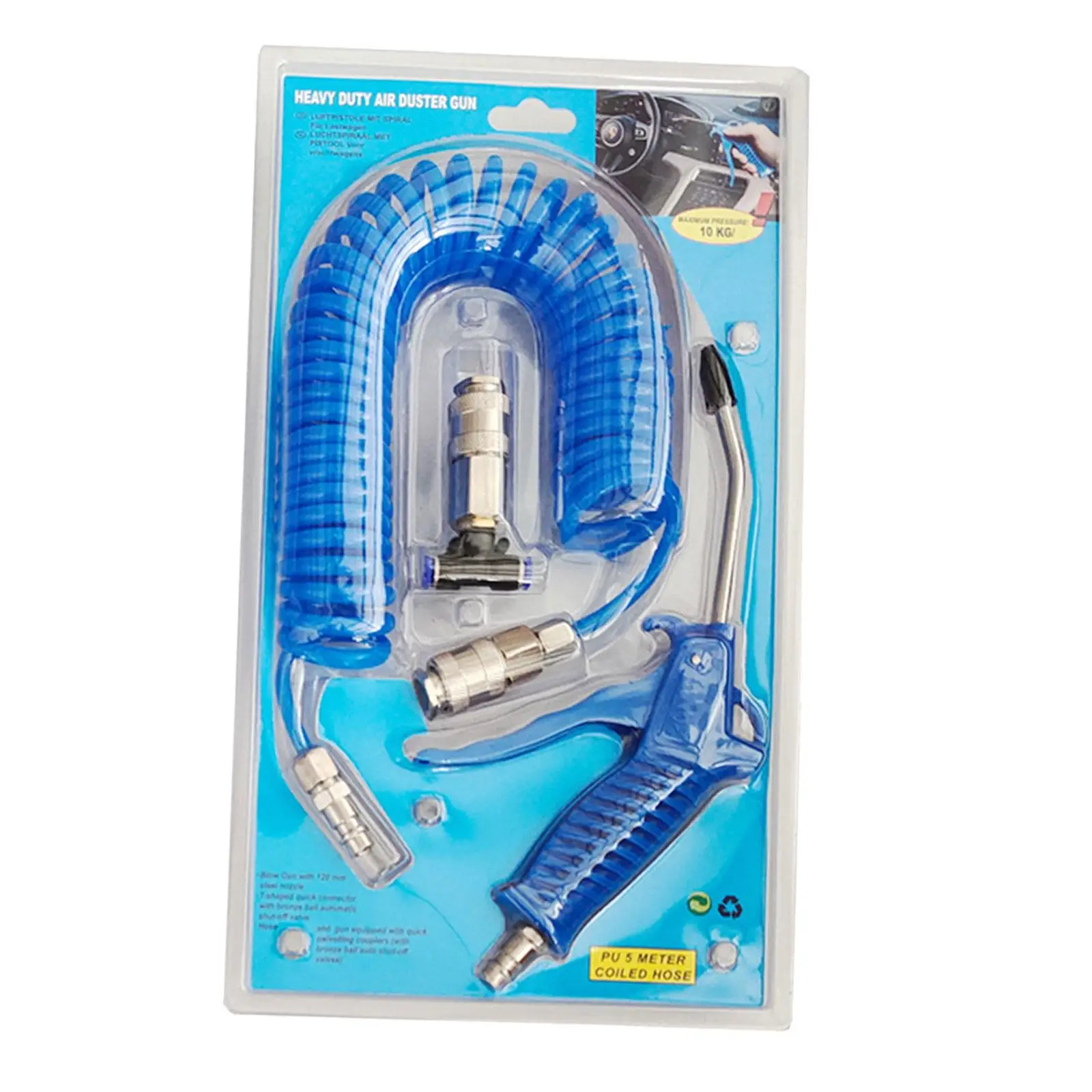 Air Blow Duster Set for Air Compressor Dust Removal Durable Professional Easy to Use Air Duster Cleaning Nozzle Tool Heavy Duty