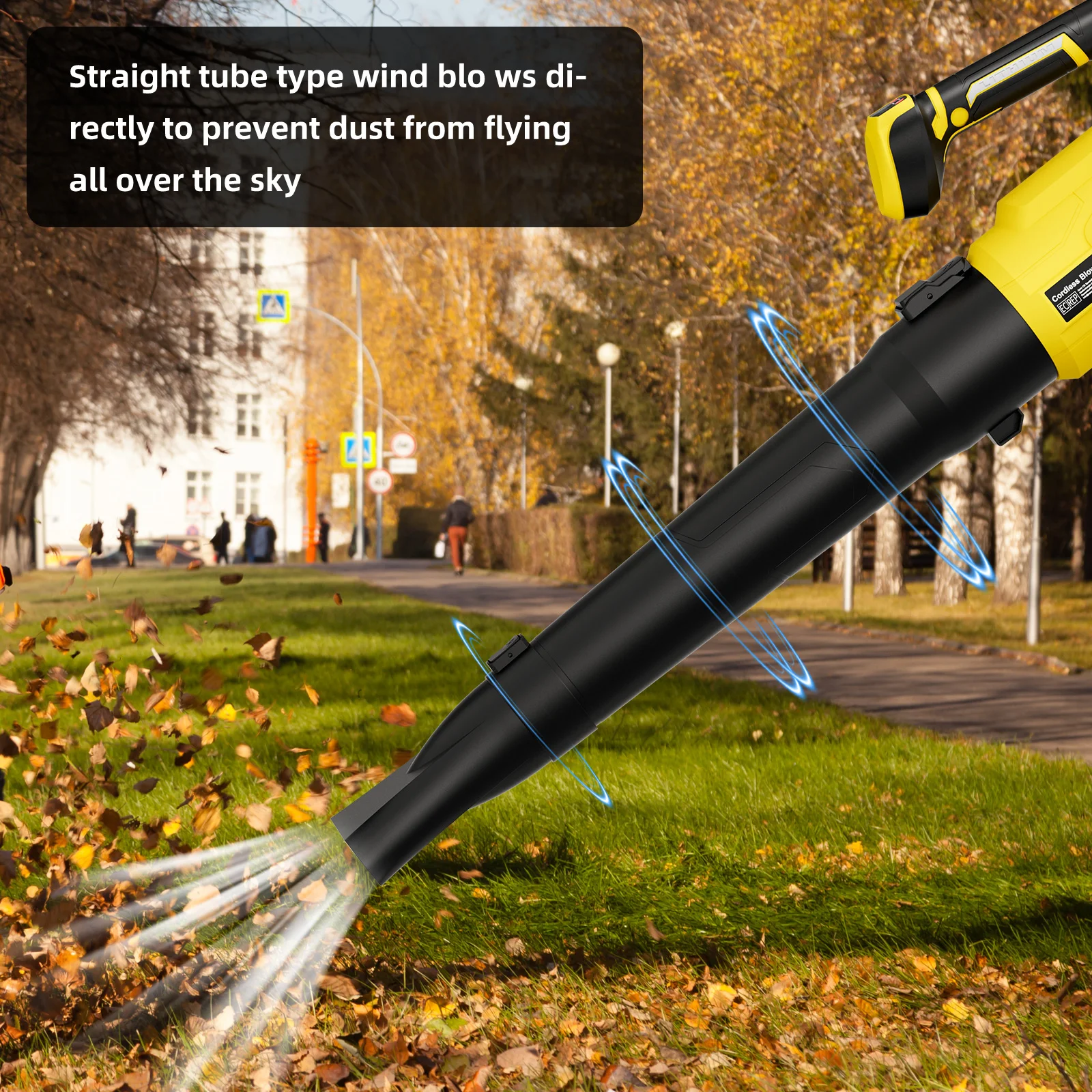

Nananuu Cordless Leaf Blower Yard Leaf Removal Storm Machine 3-Speed Adjustable Blower Power Tools For Dewalt 20v Battery
