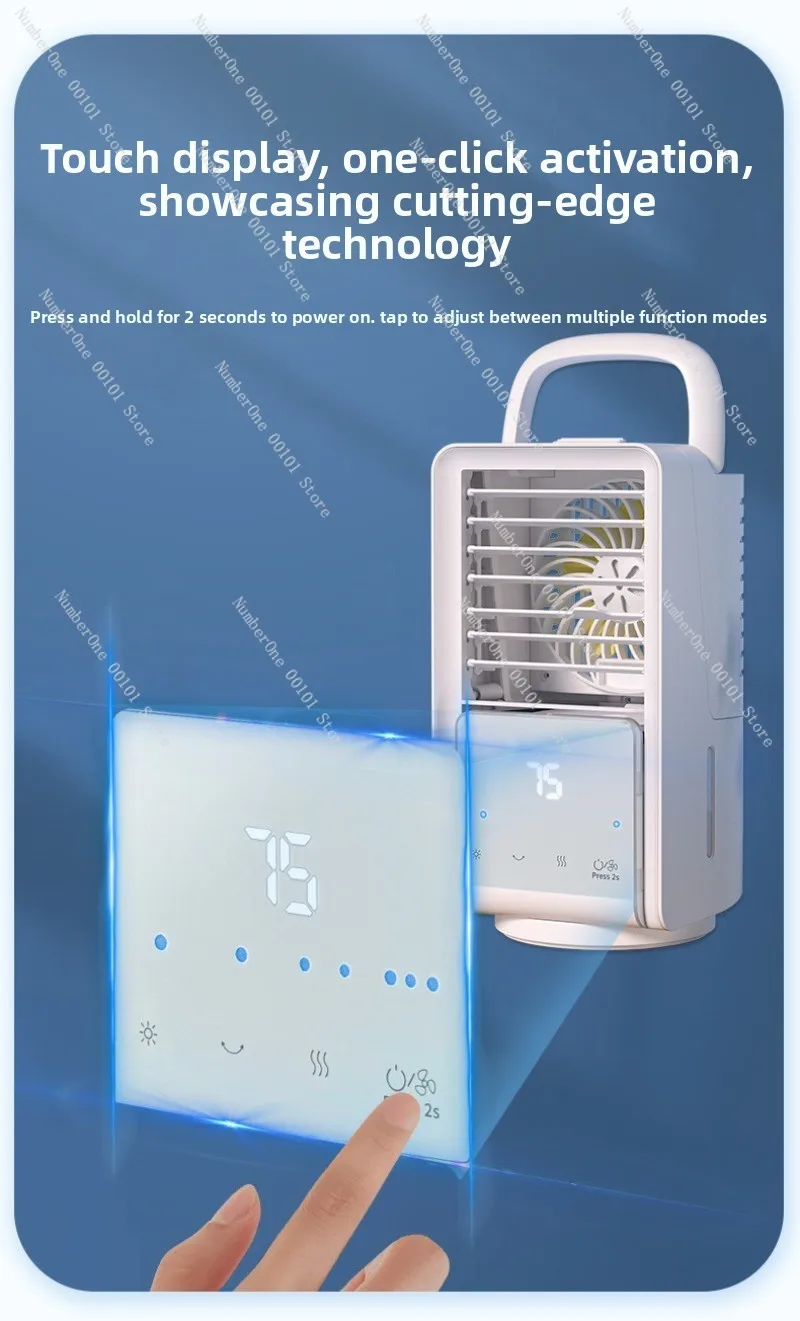 Mini spray fan - portable usb rechargeable outdoor cooling fan
