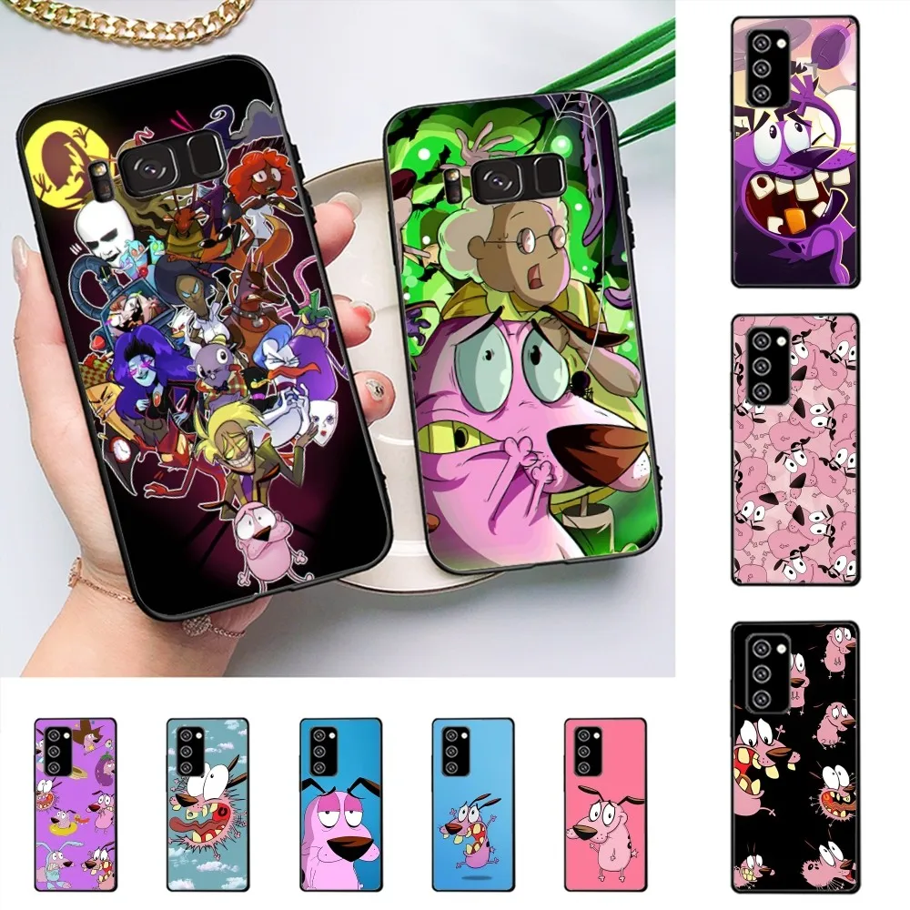 Cartoon C-Courage The Cowardly Dog Phone Case For Samsung J 7 plus 7core J7 neo J6 plus prime J6 J4 J5 Mobile Cover