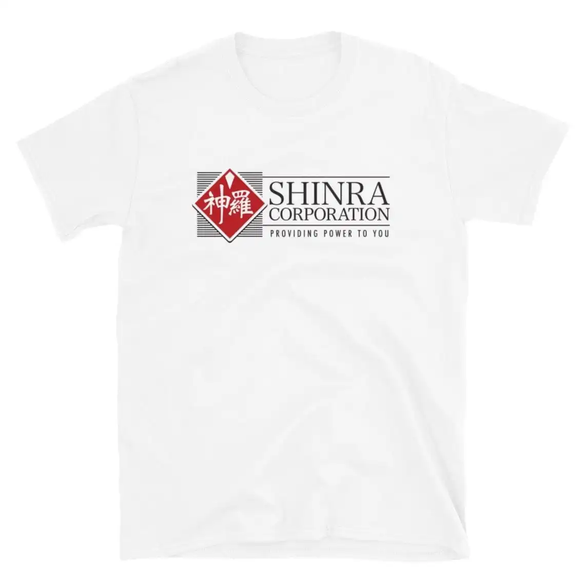 Shinra Corporation Midgar Power Company T-Shirt Level 3 Visuals Adult Regular Fit Crew Necked Tees