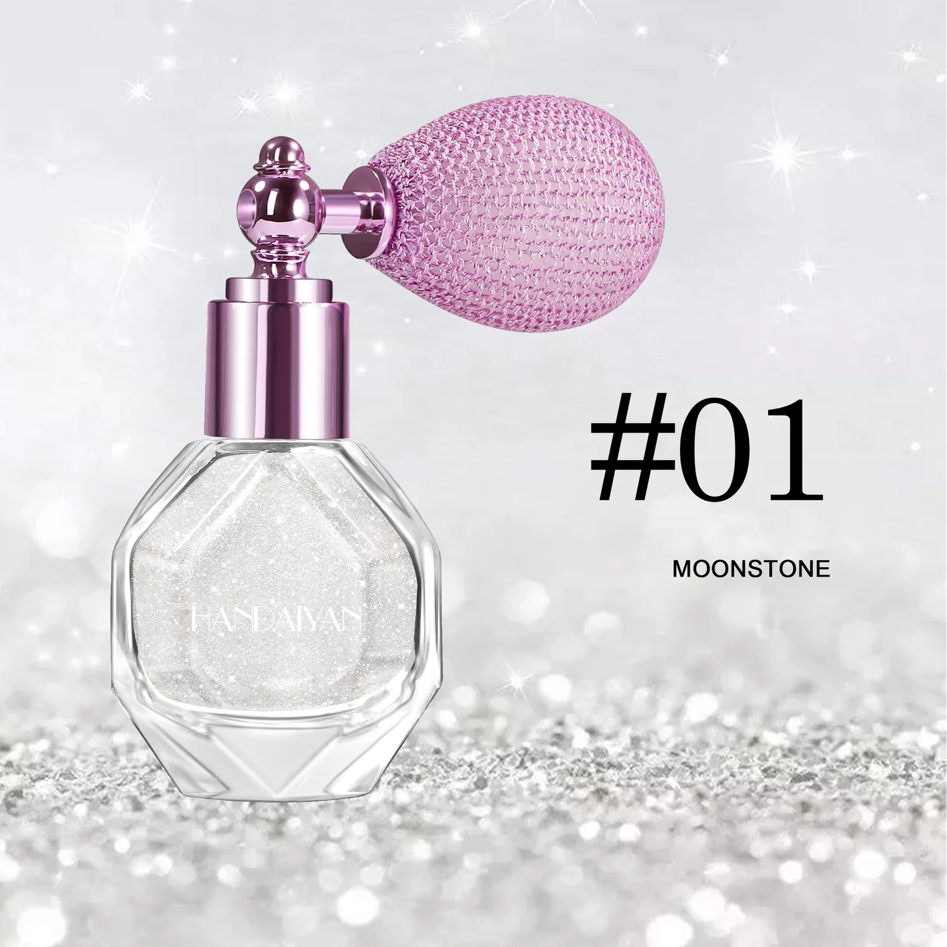 Body Brightening Glitter Highlighter Spray Airbrush Spray Bottle Mini On-the-go Refill Spray