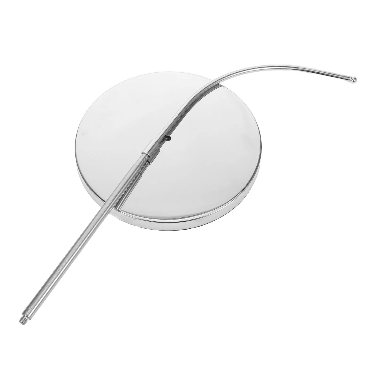 Mini Table Stainless Steel Retractable Flagpole Adjustable Desk Stand Small Base Indoor Display Holder Office Meeting Decor