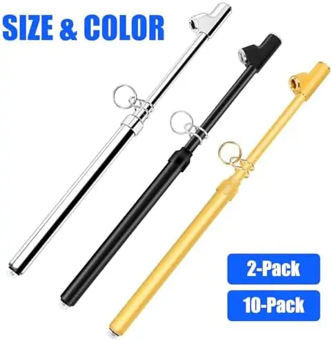 

Набор из 2-х манометров для измерения давления в шинах – 10-150 PSI, усиленные, с корпусом из нержавеющей стали – для легковых автомобилей, грузовиков, велосипедов, домов на колесах