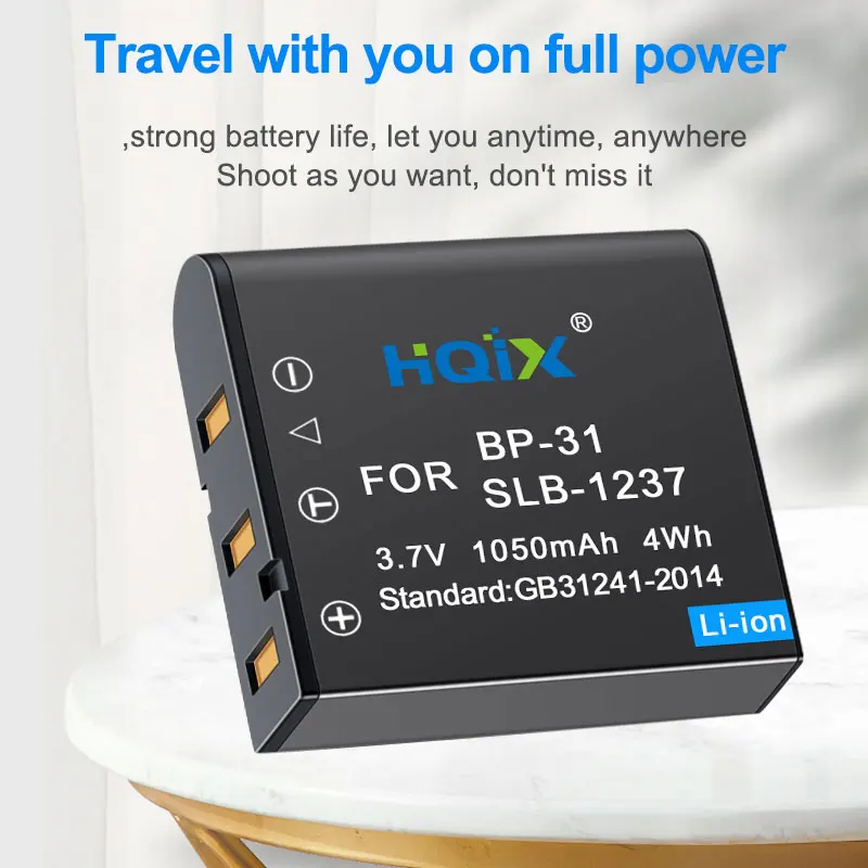 HQIX untuk Baterai Pengisi Daya Epson L-500V Kamera EU-94 EPALB2