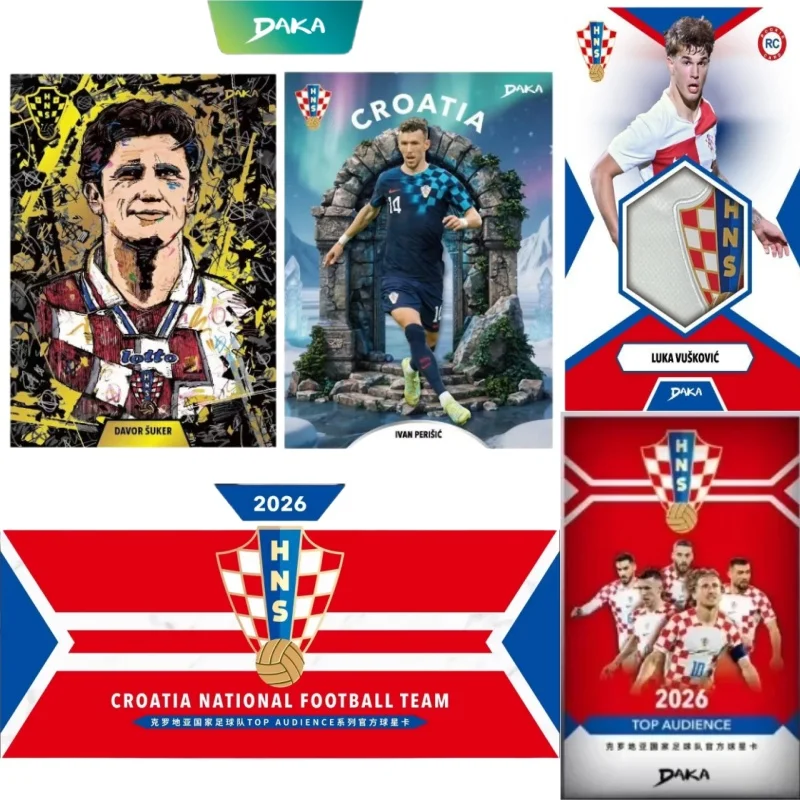

2025-2026 Daka Modric Perisic Vuskovic Croatia National Football Team Top Audience Football Collection Card Croatian Star Card