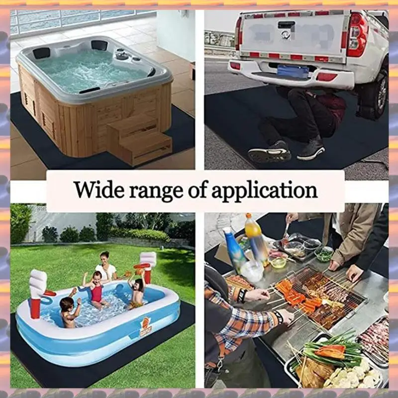 

ABML Outdoor Inflatable Swimming Pool Protective Mat Floor Cloth Bathtub Floor Waterproof Anti-Slip Mat 1 PCS (Square)