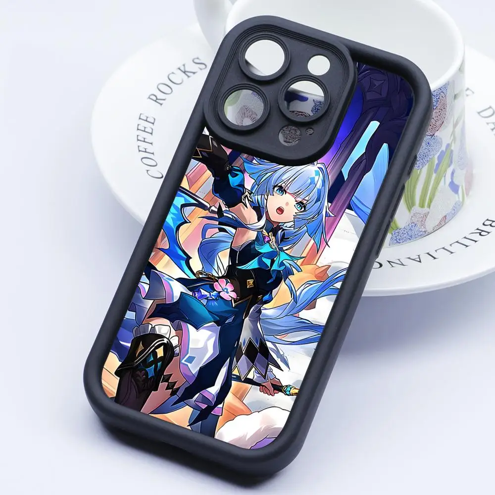 

HSR Cerydra Phone Case for iPhone 17 16 15 14 13 12 11 Air Pro Max Plus Black Soft TPU Shockproof Cover