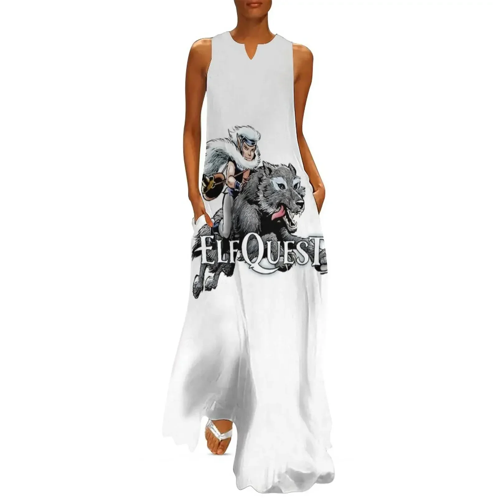 

ElfQuest: Skywise and Starjumper Long Dress Dresses gala Women long dress women long dresses womens clothing Dress
