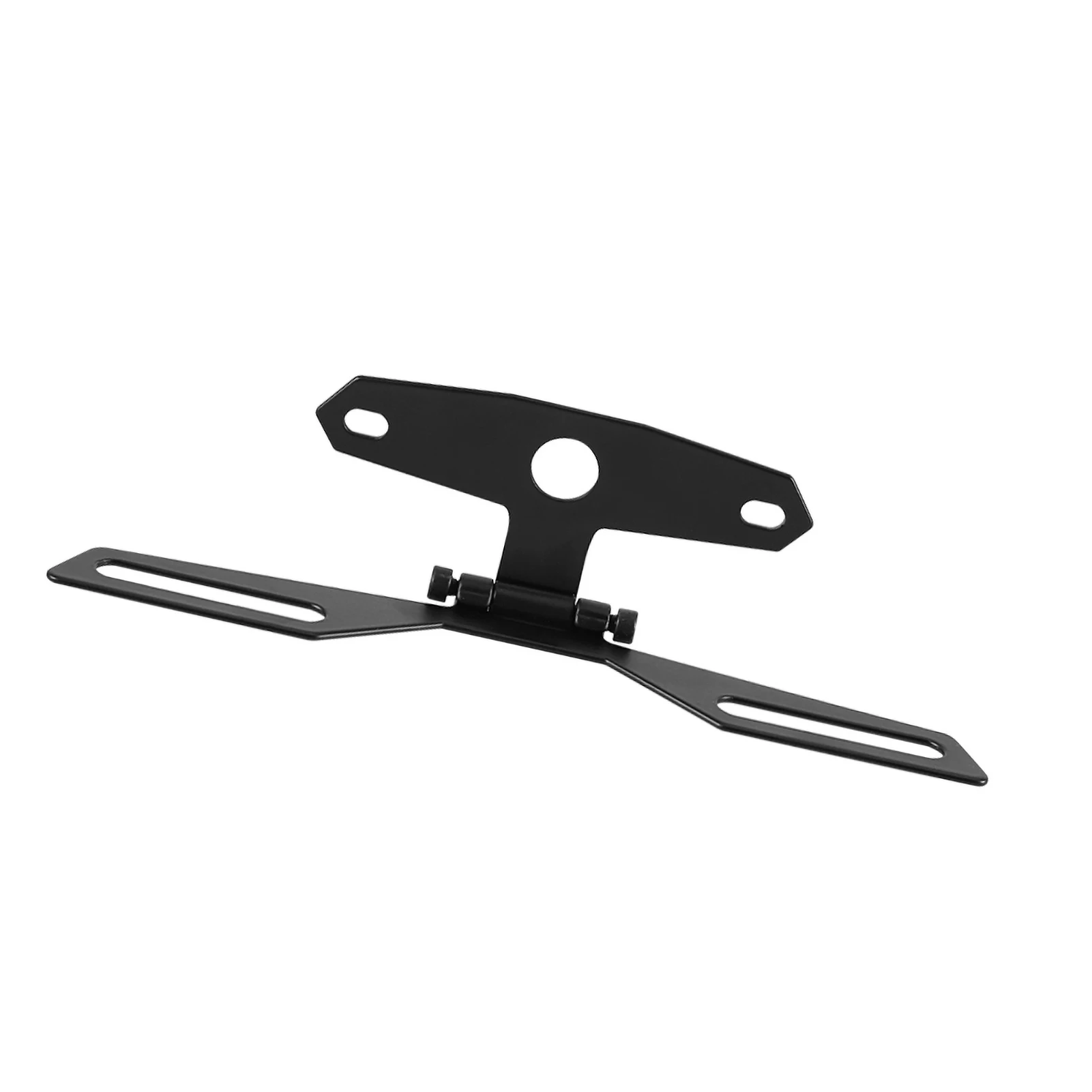 Soporte de matrícula plegable ajustable para motocicleta ATV, eliminador de guardabarros trasero, soporte de placa de matrícula, montaje de cola ordenada