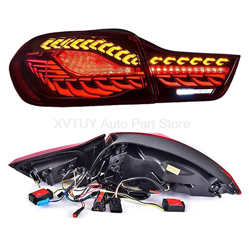 

Задний фонарь в сборе для BMW серии 4 F32 F36, модифицированный M4 F82, светодиодный задний фонарь с чешуей дракона, DRL, динамический последовательный указатель поворота