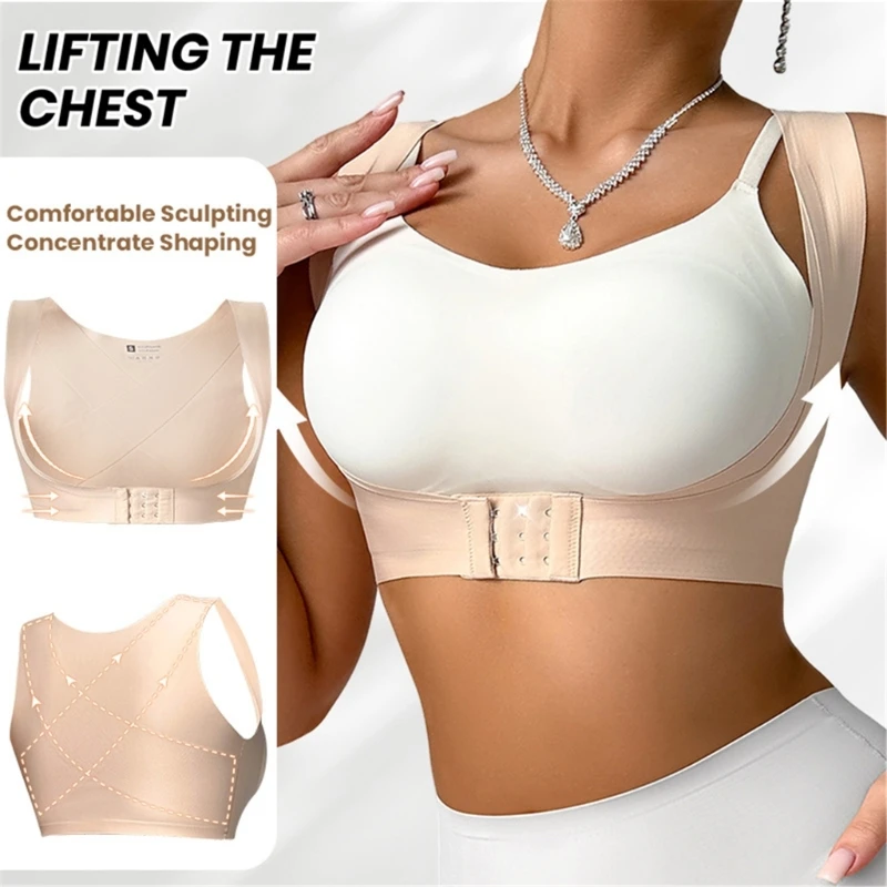 Breathable Back Support Shaping Top For Women Invisible Seamless Correction 69HD