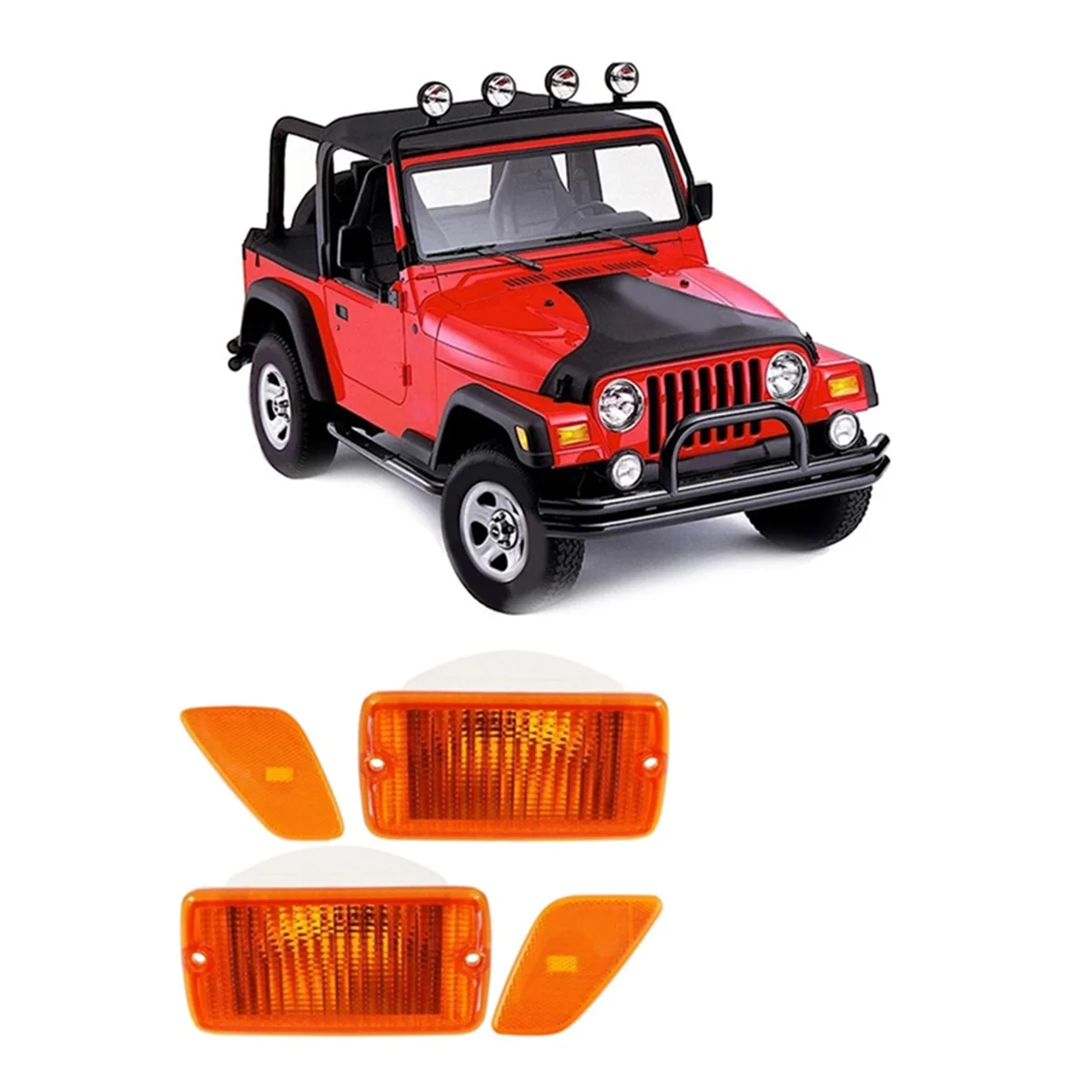 내구성이 뛰어난 자동차 앞 범퍼 방향 지시등 및 전면 펜더 사이드 마커 라이트