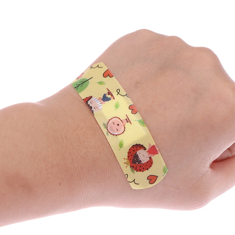 120Pcs Waterdichte Ademende Schattige Cartoon Band Hulp Kleefband Eerste Hulp Noodkit Voor Kinderen Kinderen Kinderen