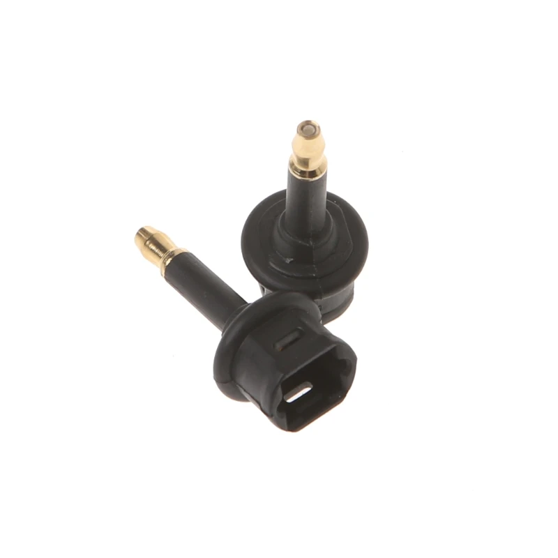 2 uds Toslink a 3,5mm macho Mini enchufe adaptador óptico Digital Conve