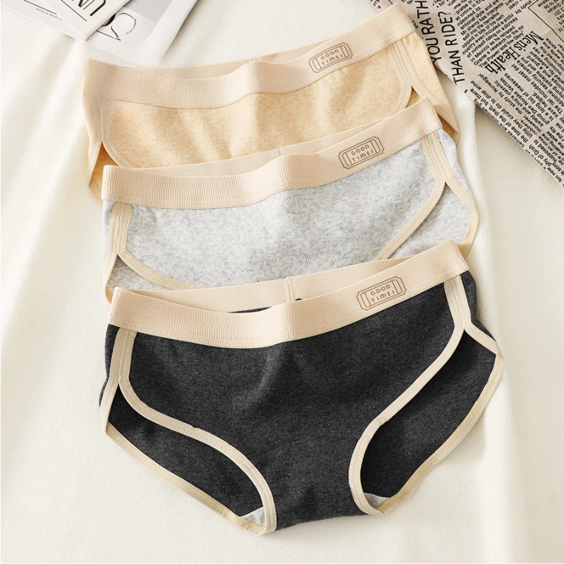 

Женское нижнее белье, однотонные хлопковые летние тонкие дышащие трусы, высокоэластичные трусы, трусики с высокой вилкой, нижнее белье