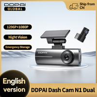 DDPAI Dash Cam  N1 Dual Front & Rear Recording NightVIS 1296P Dash Cam Recorder