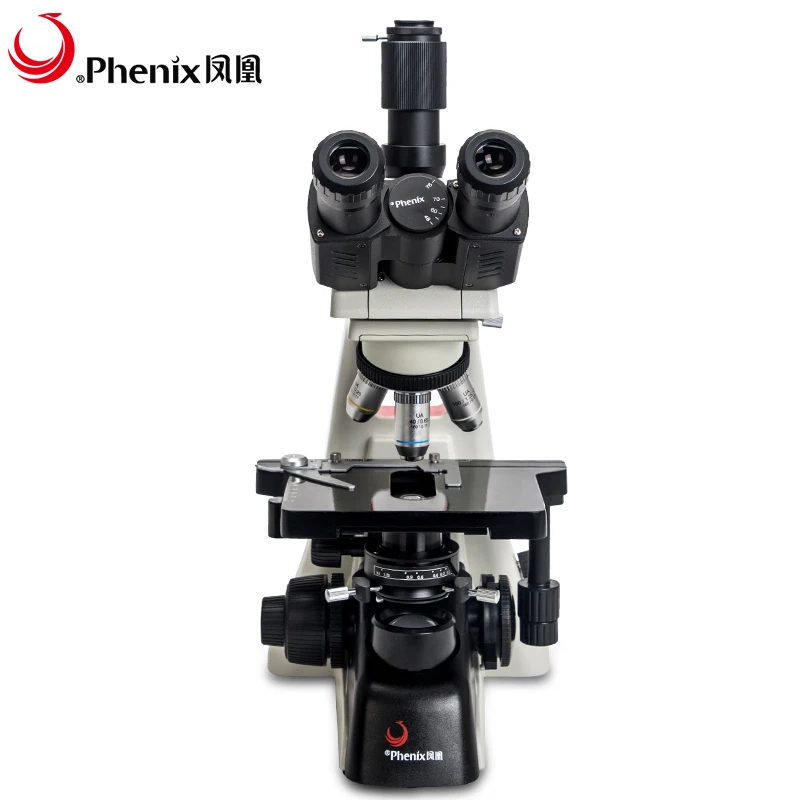 Phenix Professinal manufacture 40X-1600X educational laboratory Trinocular Biological Microscope for analysis