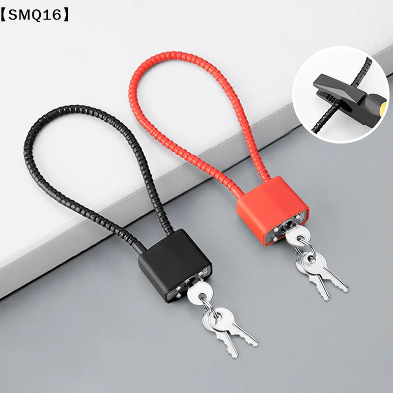 Steel Wire Padlock Cabinet Lock,with Key Anti-theft Lock,Dormitory Cabinet Luggage Lock Helmet Lock【SMQ】