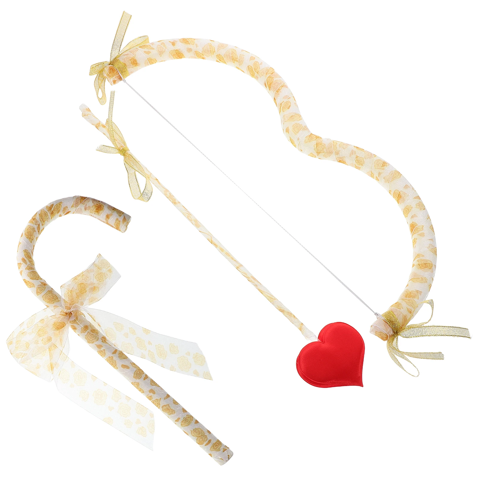 

Cupid Bow Arrow Set Costume Accessories for Women Valentine Day Halloween Prop Decoration Cosplay Kit Mini Arrow Supply