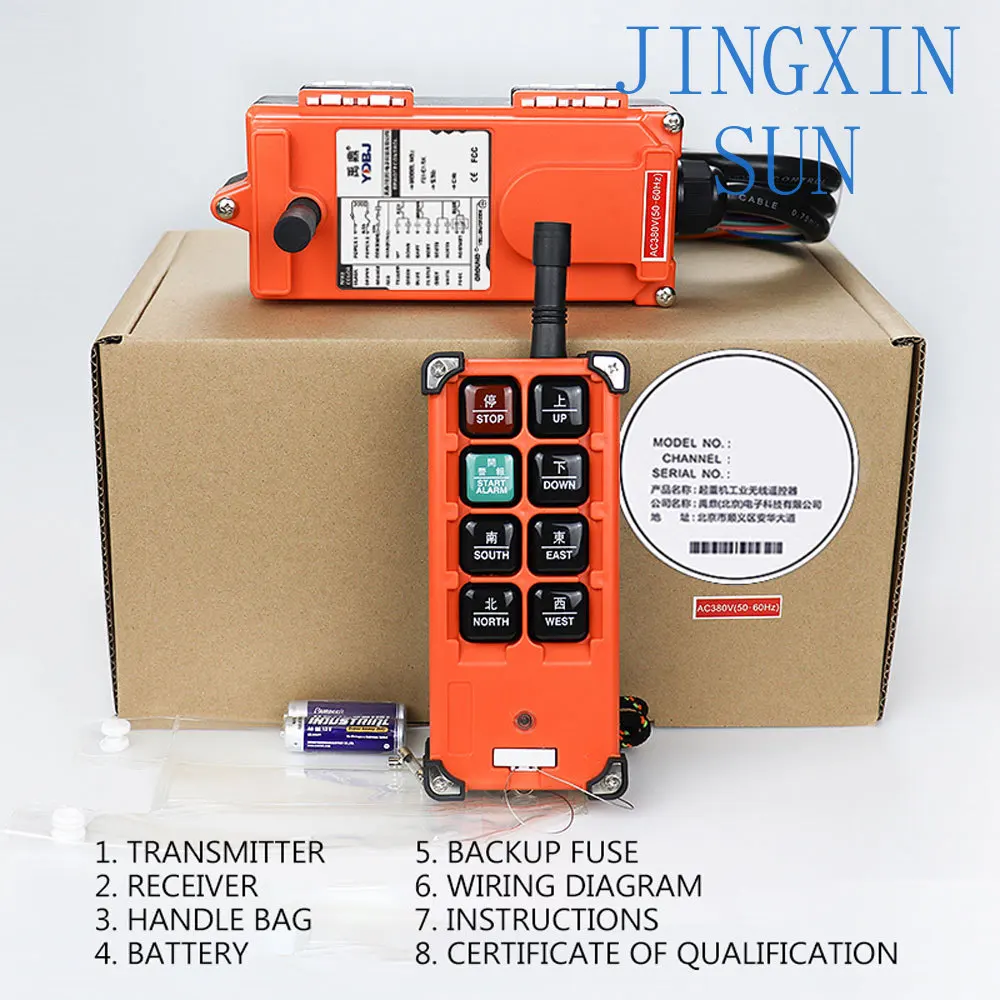 220V/380V/12V/24V radio remote controller Wireless switches Hoist Crane Control   F21-E1B