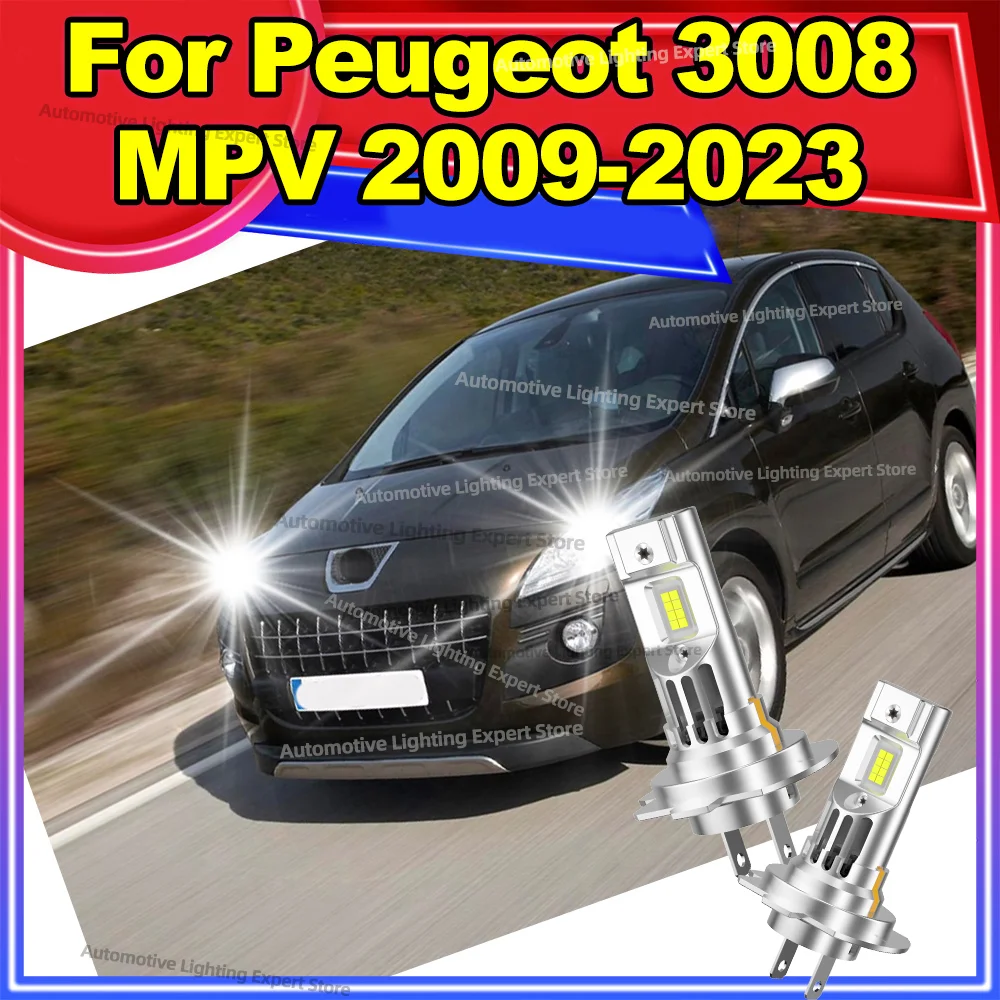 

Светодиодные лампы для автомобильных фар, 180 Вт, высокая мощность, CANBUS, турбо-вентилятор для Peugeot 3008 MPV 2009-2023 2010 2011 2012 2013 2014 2015 2016