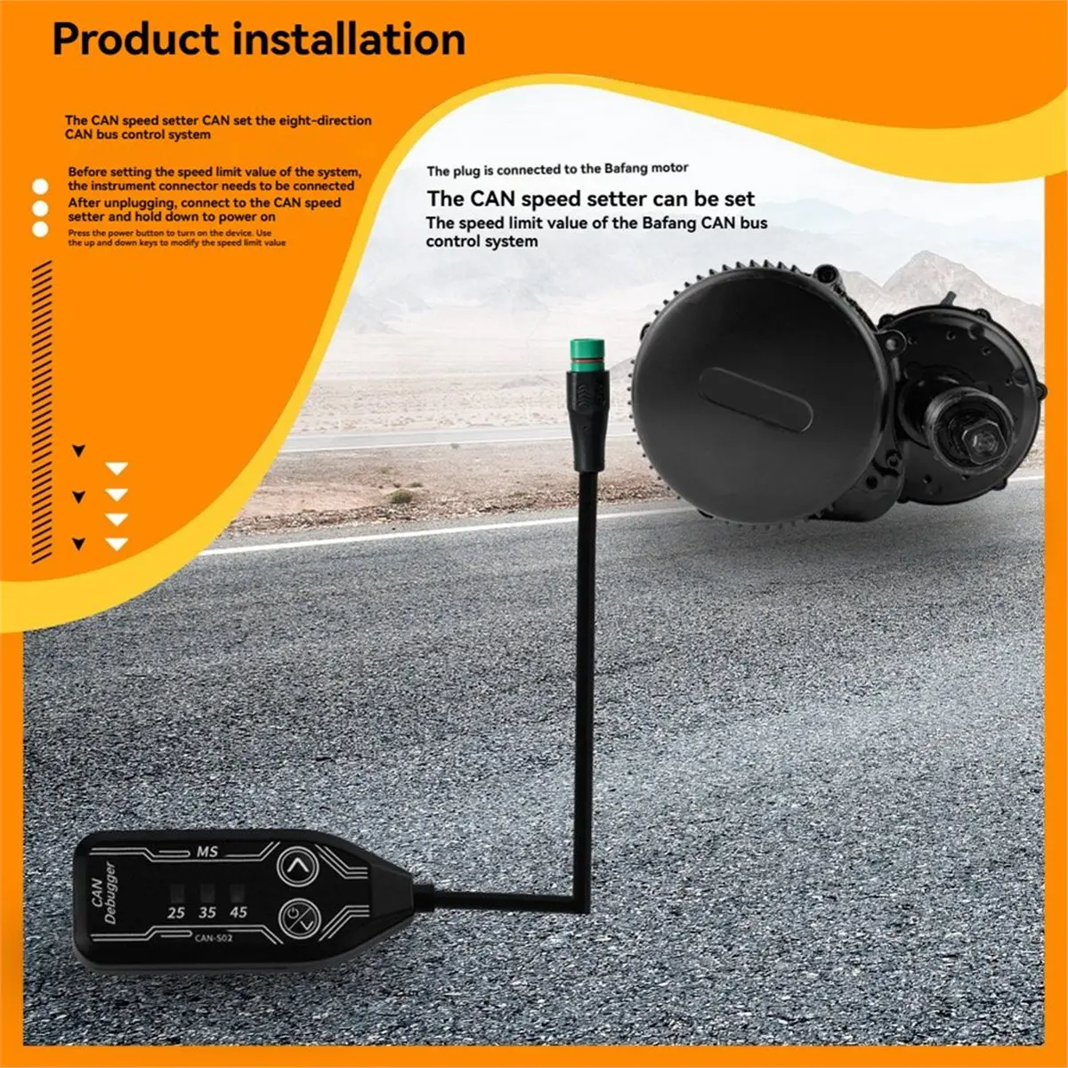 SC02 Speed Unlocker for Speed Setter for BBS01 BBS02 with CAN Protocol- Speed Limiter for Ebike