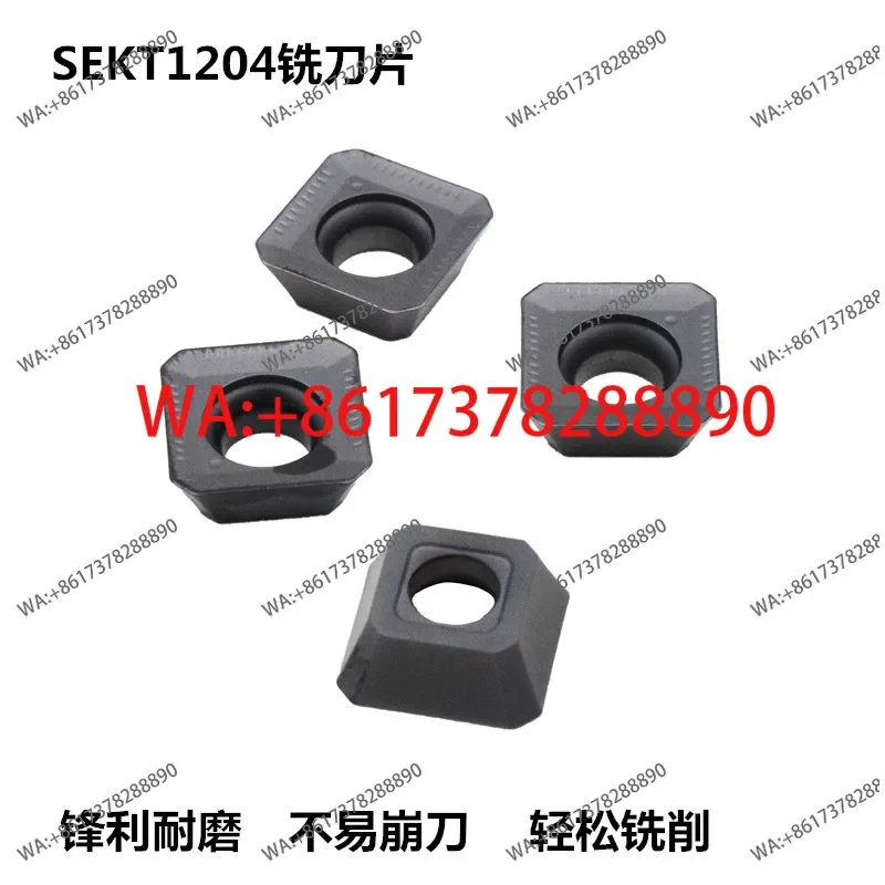 1pcs  insert SEKT1204 chamfered blade Aluminum alloy insert Steel stainless steel universal KM milling cutter