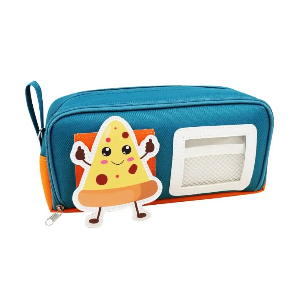

Dirty-proof Dopamine Pencil Bag Lightweight Large Capacity Stationery Storage Bag Polyester Cartoon Pen Organizer Pouch Student