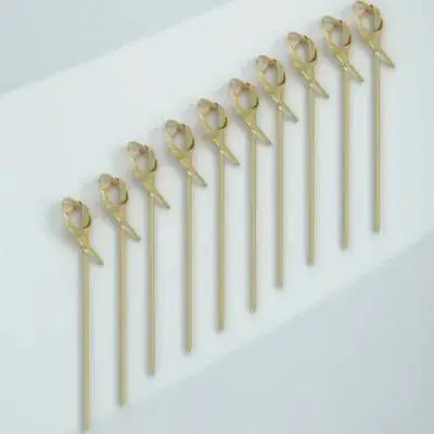 

200Pcs Disposable Bamboo Fruit Picks Cocktail Food Sticks Appetizer Drink Party Supplies Food Picks Disposable Fruit Pick